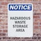 Signmission Hazardous Waste Storage Area OSHA Notice Sign, Plastic, 10in W x 14in L, 2PK OS-2PACK-NS-P-1014-V-13347 - alternate 2